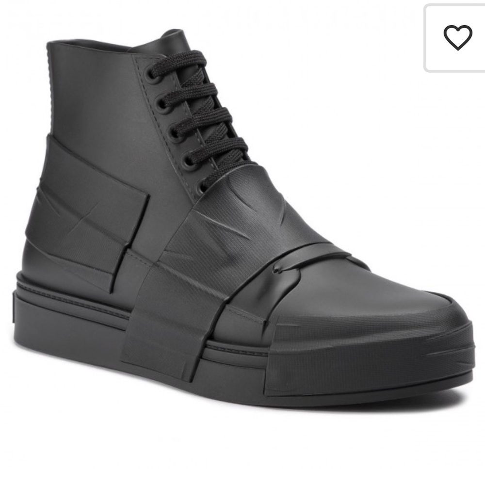 Melissa Black Crew High Top Sneakers